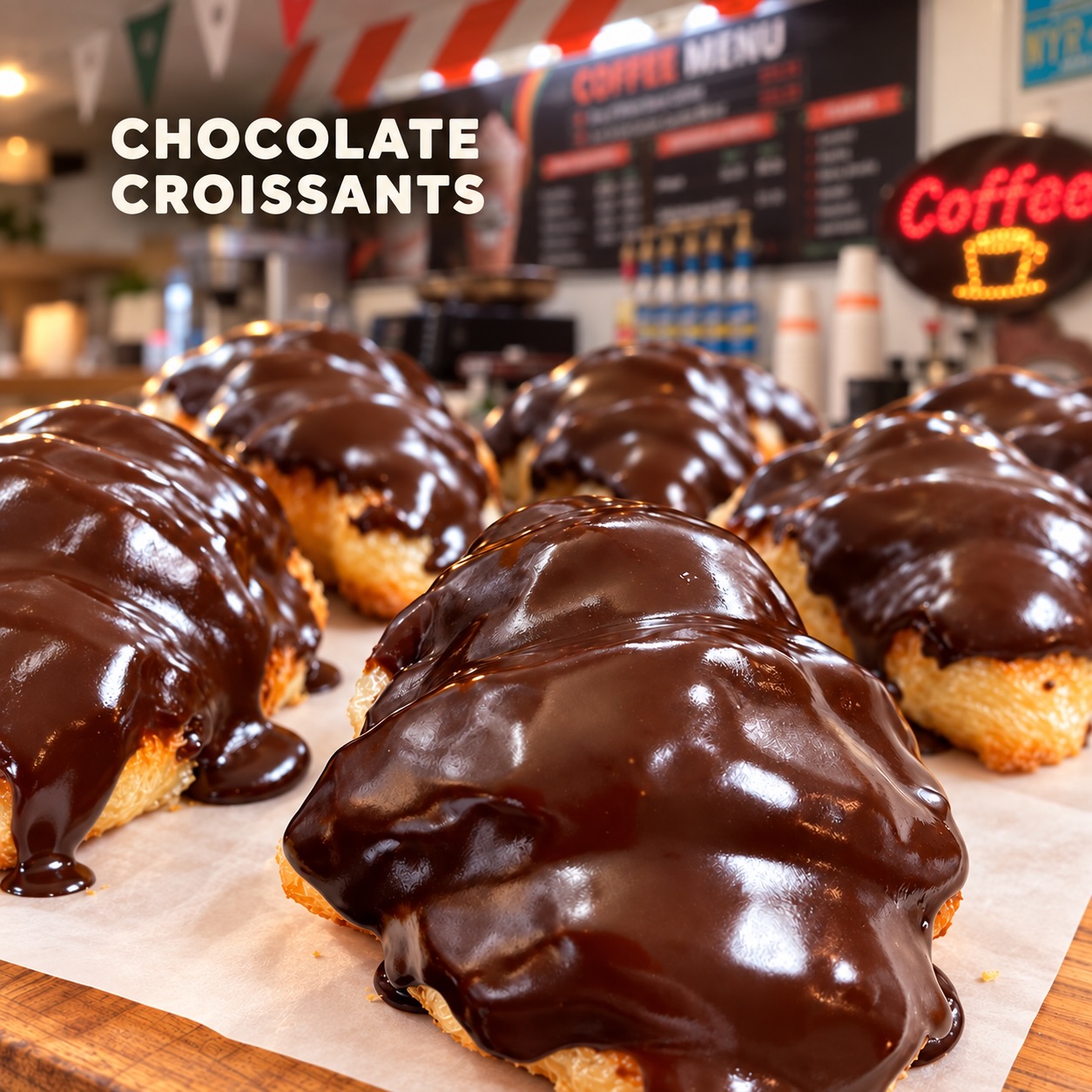 Chocolate croissants at Donut Joe’s (photo: @donutjoes on Instagram)
